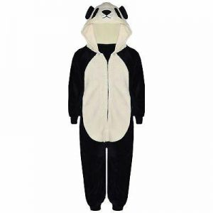 Kids Girls Boys A2Z Onesie One Piece Soft Fluffy Panda Halloween Costume 7-13 Yr