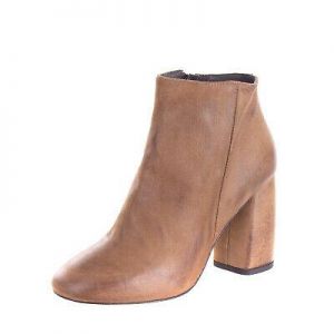 RRP €175 UNLACE Leather Ankle Boots Size 39 UK 6 US 9 Treated Heel Made in Italy