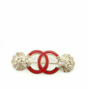 Chanel CC Seashell Brooch Crystal Embellished Metal and Enamel
