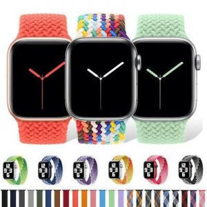 For Apple Watch Braided Solo Loop Band Strap 40/42/44mm iWatch Series 6 5 4 3 SE