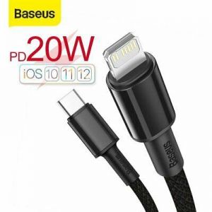 Baseus 20W PD Type C Quick Charger Cable Data Cord Lead for iPhone 12 11 Pro Max