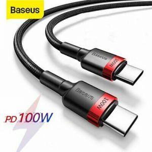 Baseus 100W Type C to USB Type C Charging Cable QC 4.0 PD 3.0 Fast Charger Lead