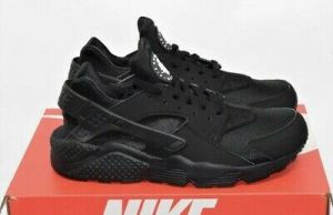 Nike Air Huarache Mens Triple Black White Running Shoe ALL SIZES 318429-003