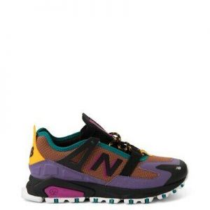 NEW Womens New Balance X-Racer Athletic Shoe Purple Brown Multicolor
